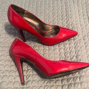 ALDO glossy red stiletto high heels